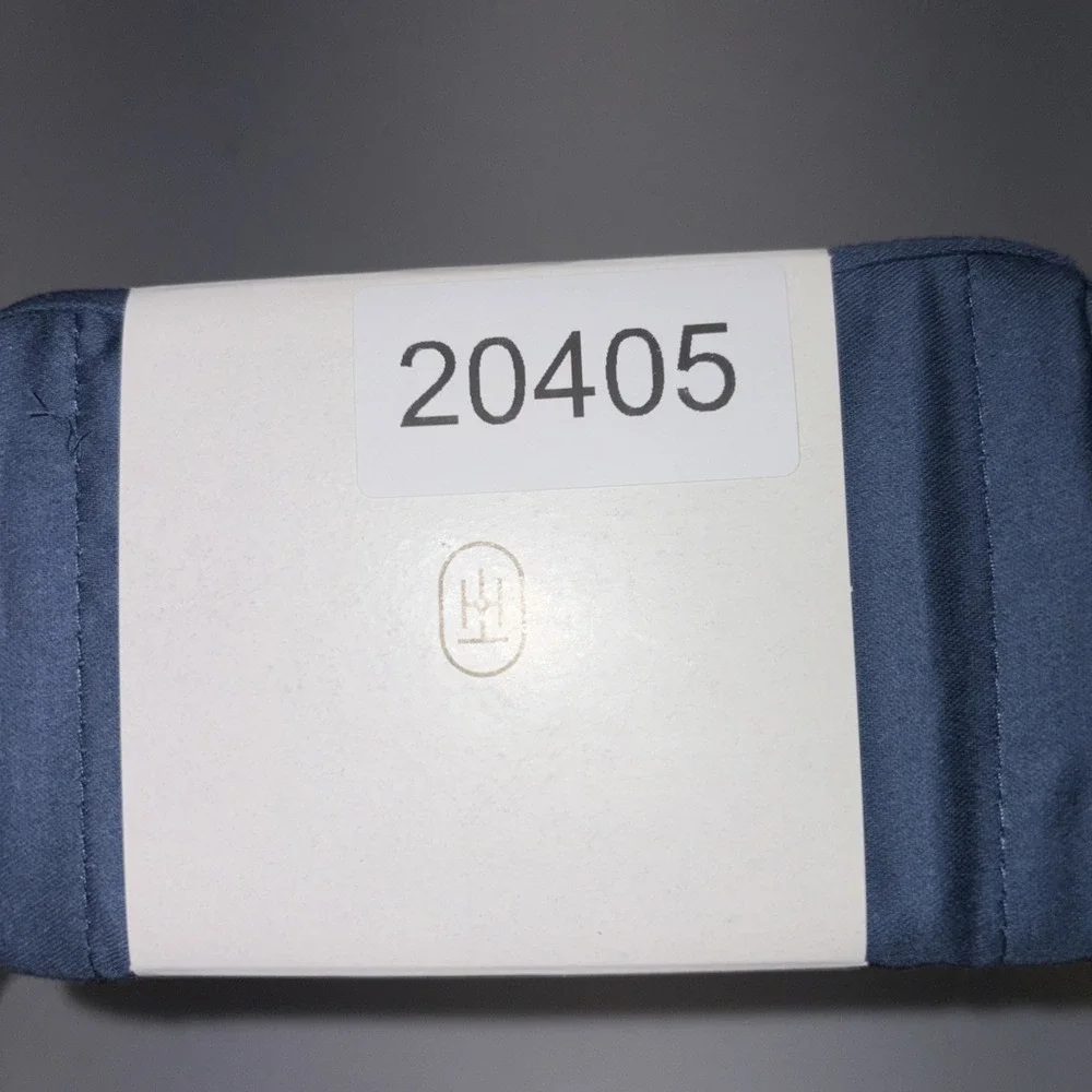 Threshold Performance 100% Cotton Sateen QUEEN Flat Sheet Blue 400 TC Smooth